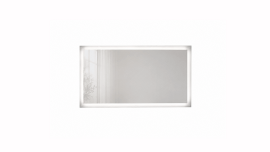LED Mirror 5mm, Safety Film, Backed Mirror Glass 47." × 25.5" × 1.5"