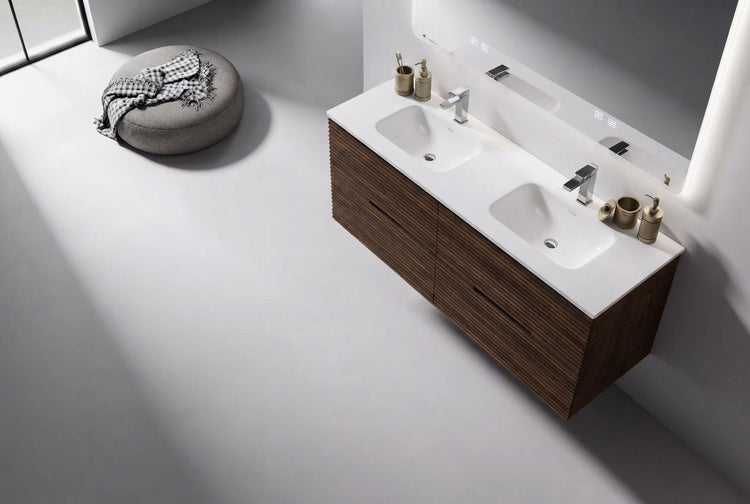 Mueble De Baño Jinox Groove En Madera Maciza De Roble.