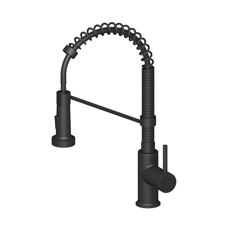 Jinox Kitchen Faucet Pull Down Single Lever in Chrome and Matte Black