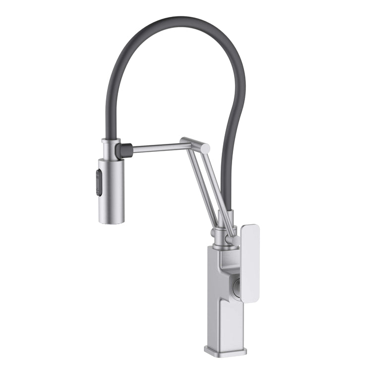 Jinox Kitchen Faucet Pull Down Single Lever in Chrome, Brushed Nickel and Matte Black