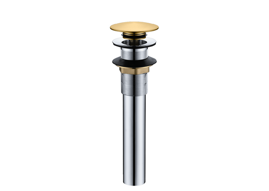Jinox Pop-Up Rounded Push Down for Lavatory Cabinet Without Overflow