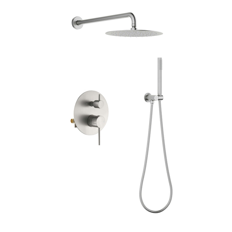 Jinox Round Shower Kit in Chrome, Brushed Gold, Brushed Nickel and Matte Black