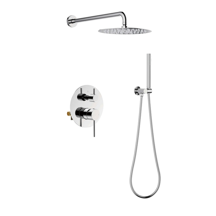 Jinox Round Shower Kit in Chrome, Brushed Gold, Brushed Nickel and Matte Black