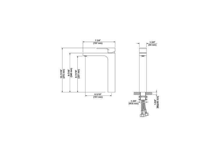 Jinox Extended Single-Lever Faucet with Mixer