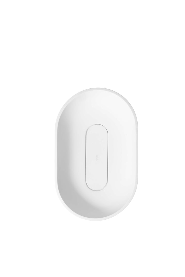 Jinox Washbasin, Oval, Solid Surface - Pop-Up Included