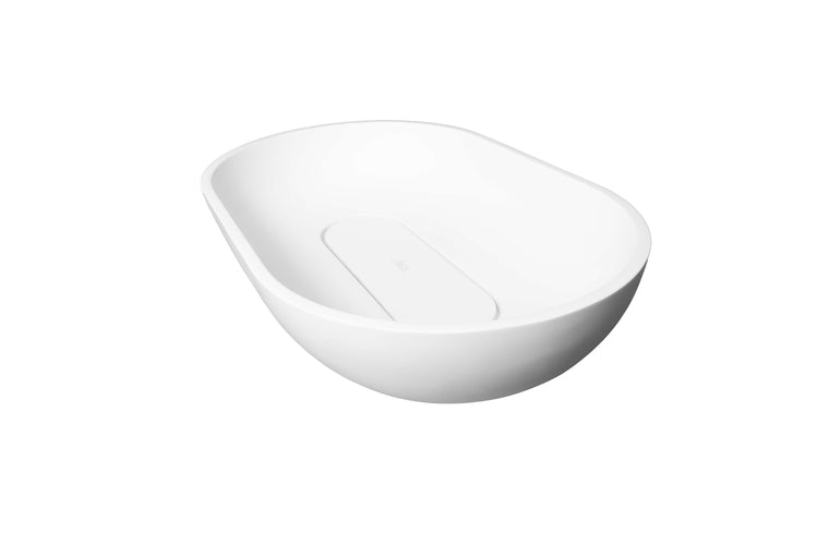 Jinox Washbasin, Oval, Solid Surface - Pop-Up Included