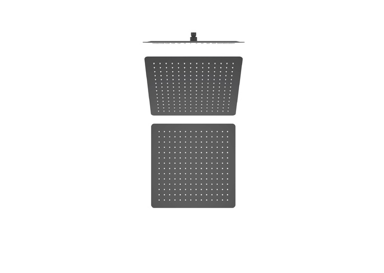 Jinox Square Shower Head Rain Black Finish 10",14" and 20"