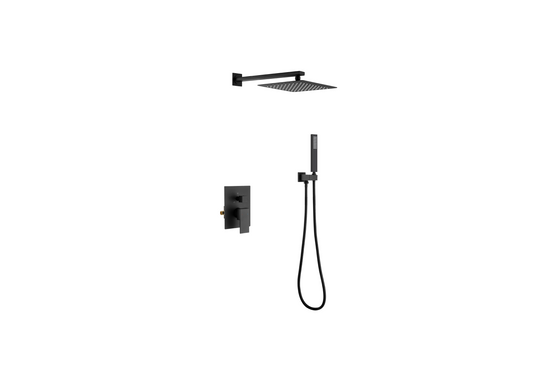 Jinox Square Shower Kit in Chrome, Brushed Gold, Brushed Nickel and Matte Black
