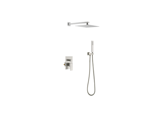 Jinox Square Shower Kit in Chrome, Brushed Gold, Brushed Nickel and Matte Black