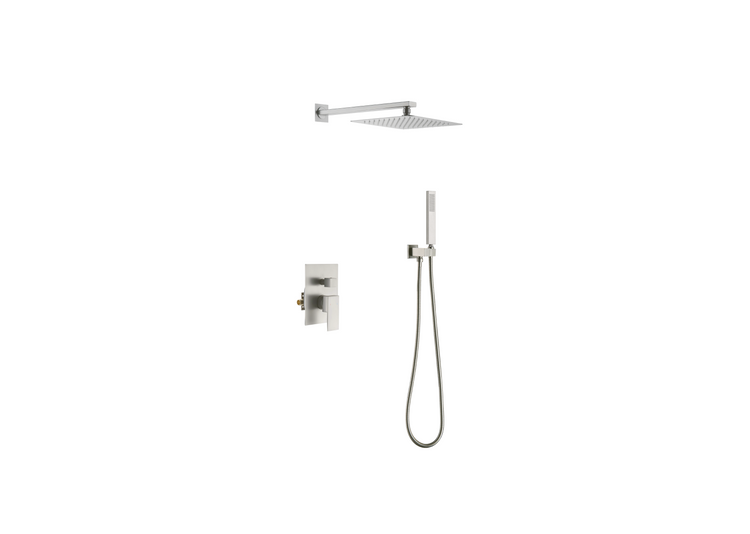 Jinox Square Shower Kit in Chrome, Brushed Gold, Brushed Nickel and Matte Black