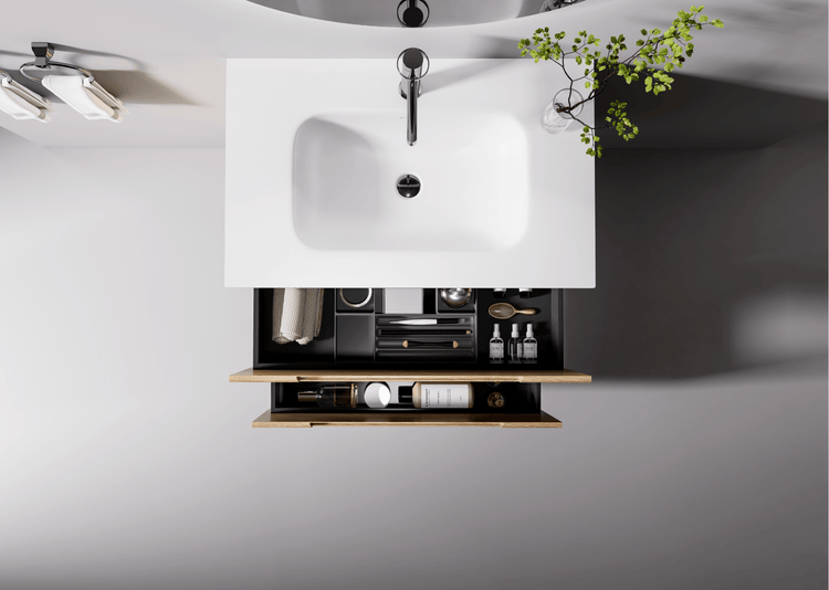 Jinox Stambul Acrylic Countertop Matt White for Centered Basin